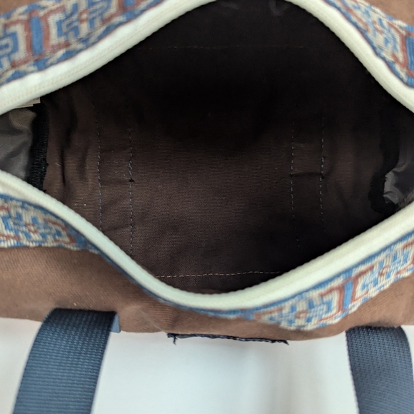 KAVU Mini Manastash Brown and Orange Bag - Picture 7 of 9
